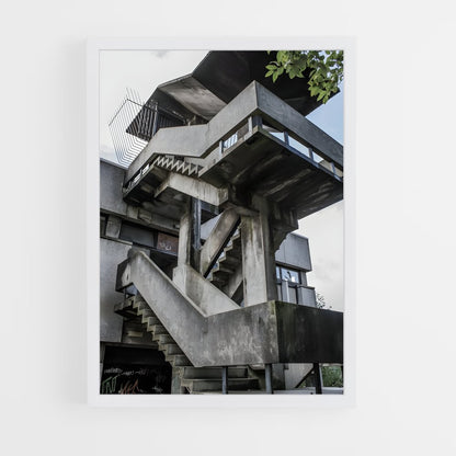 ap-brutalist architecture-6 cadre Blanc