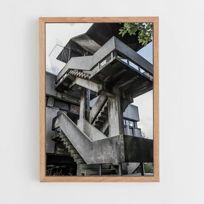 ap-brutalist architecture-6 cadre Bois clair