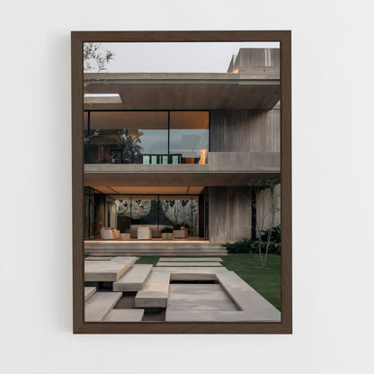ap-brutalist architecture-9 cadre Bois foncé