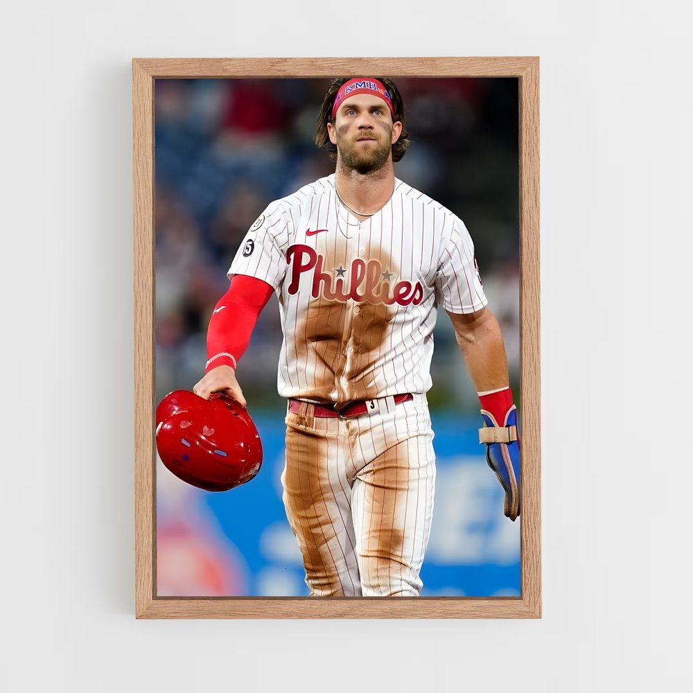 ap-bryce harper-1 cadre Bois clair