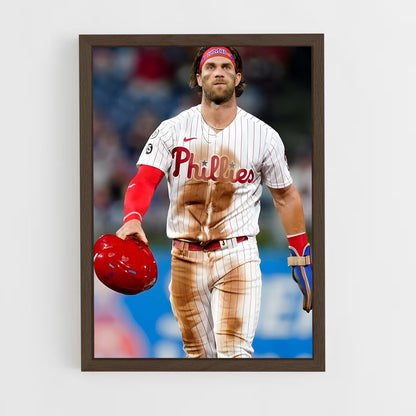 ap-bryce harper-1 cadre Bois foncé