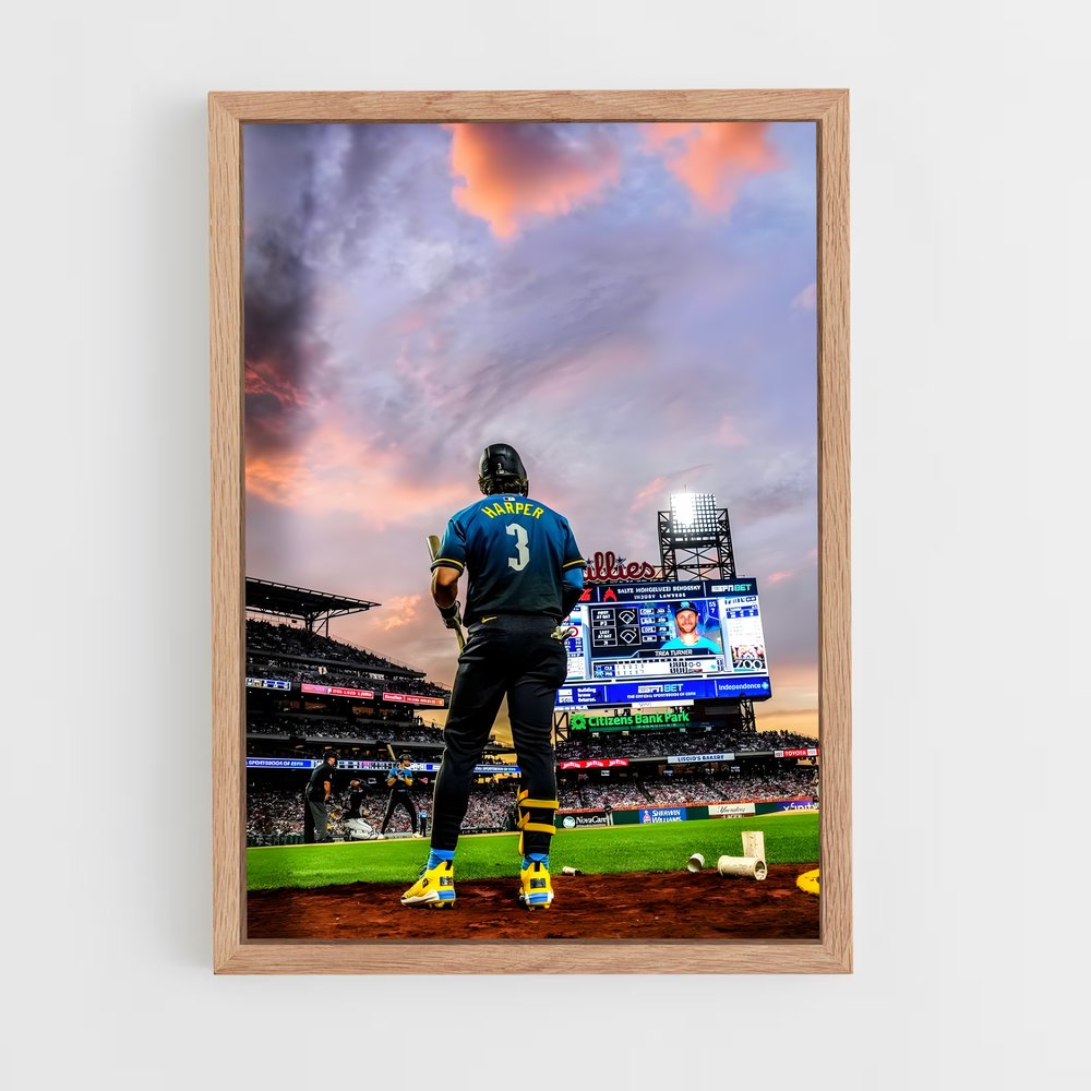 ap-bryce harper-2 cadre Bois clair