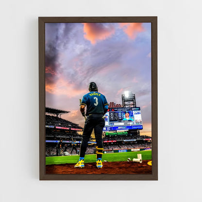 ap-bryce harper-2 cadre Bois foncé