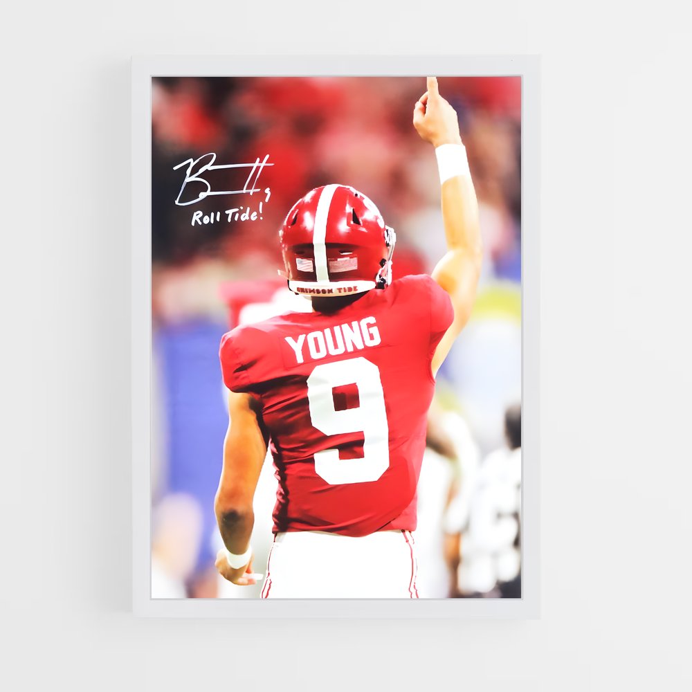 ap-bryce young-1 cadre Blanc