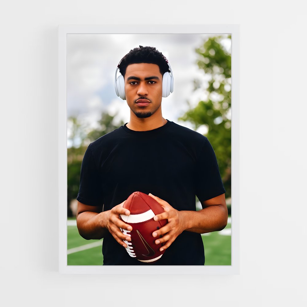 ap-bryce young-4 cadre Blanc