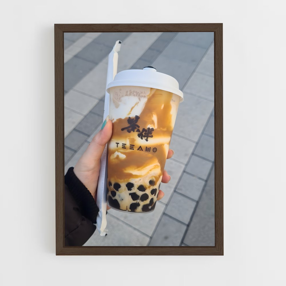 ap-bubble tea-1 cadre Bois foncé