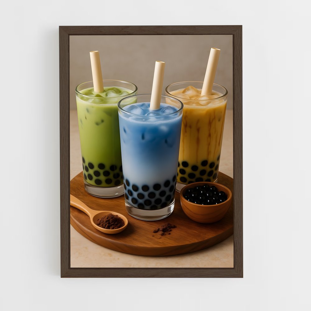 ap-bubble tea-3 cadre Bois foncé