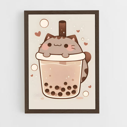 ap-bubble tea-6 cadre Bois foncé