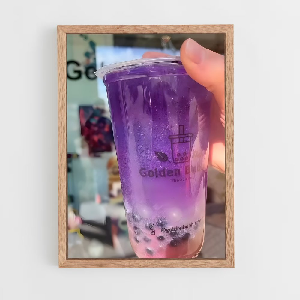 ap-bubble tea-8 cadre Bois clair