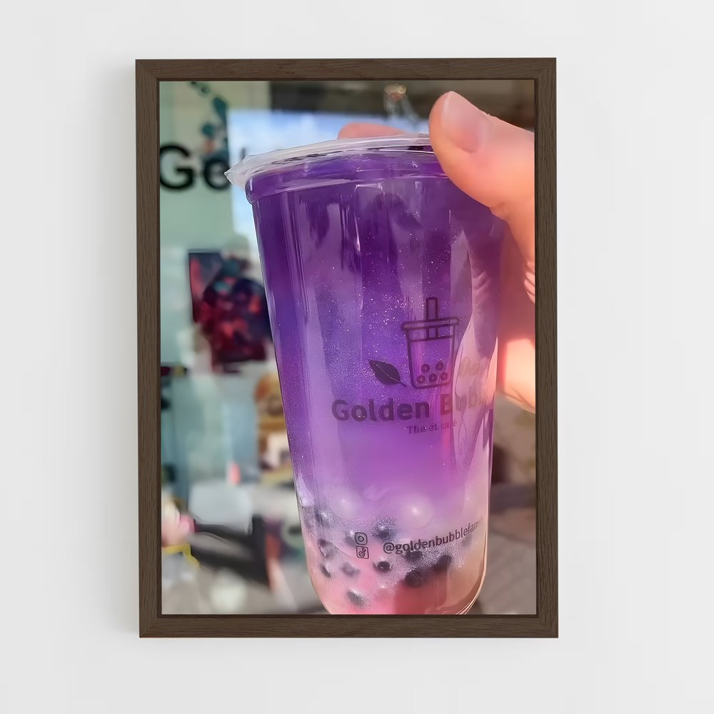 ap-bubble tea-8 cadre Bois foncé