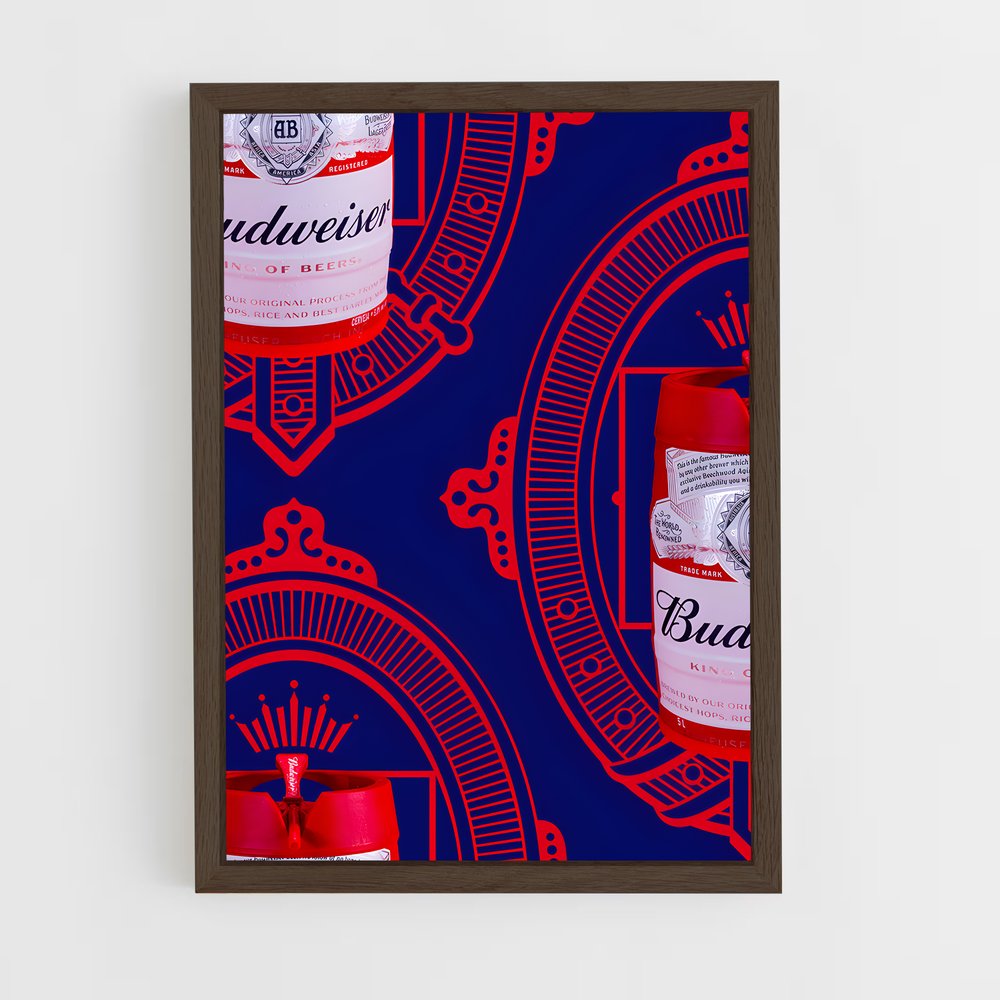 ap-budweiser-3 cadre Bois foncé