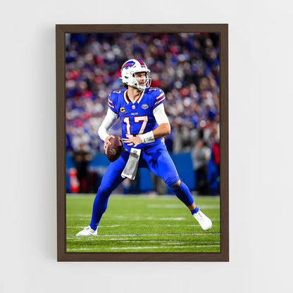 ap-buffalo bills-7 cadre Bois foncé