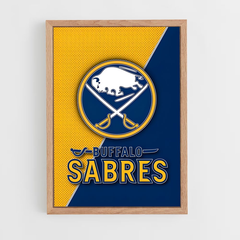 ap-buffalo sabres-3 cadre Bois clair