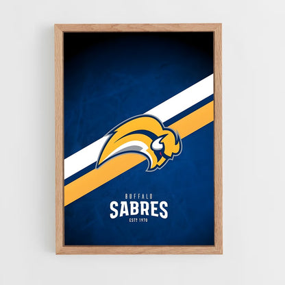 ap-buffalo sabres-7 cadre Bois clair
