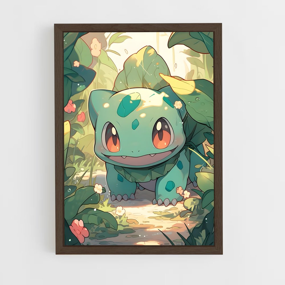 ap-bulbasaur-3 cadre Bois foncé