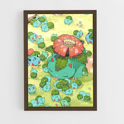 ap-bulbasaur-7 cadre Bois foncé