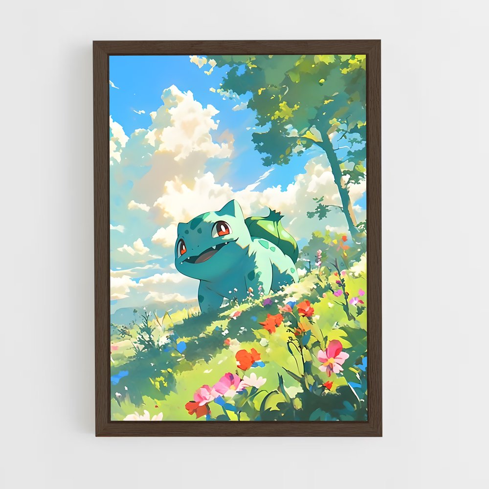 ap-bulbasaur-8 cadre Bois foncé