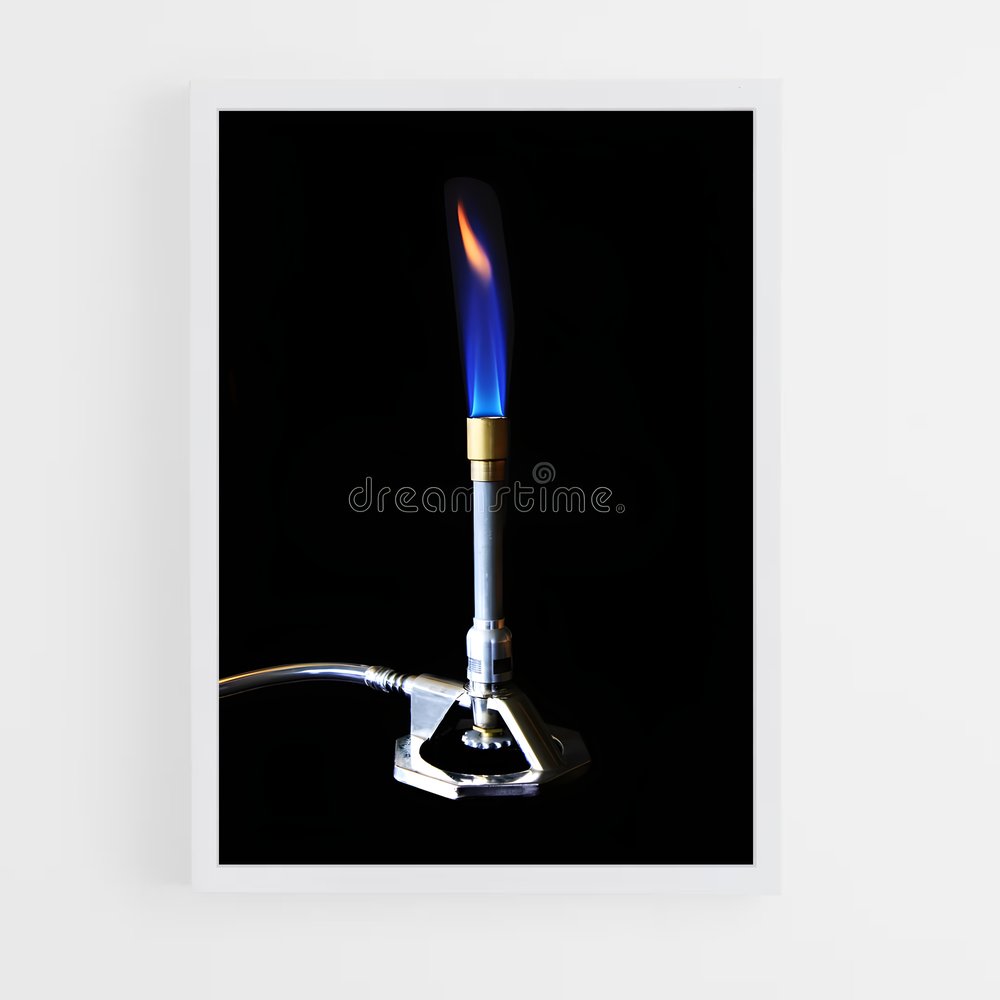 ap-bunsen burner-4 cadre Blanc