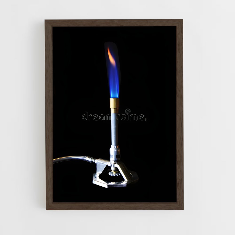 ap-bunsen burner-4 cadre Bois foncé