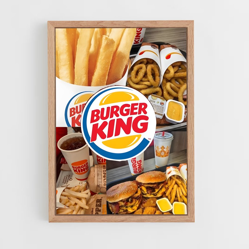 ap-burger king-3 cadre Bois clair