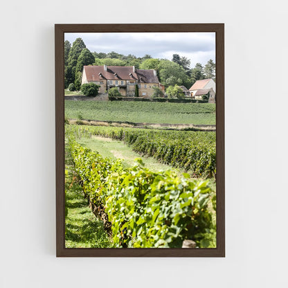 ap-burgundy vineyards-2 cadre Bois foncé