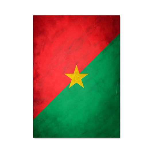 Poster Drapeau du Burkina