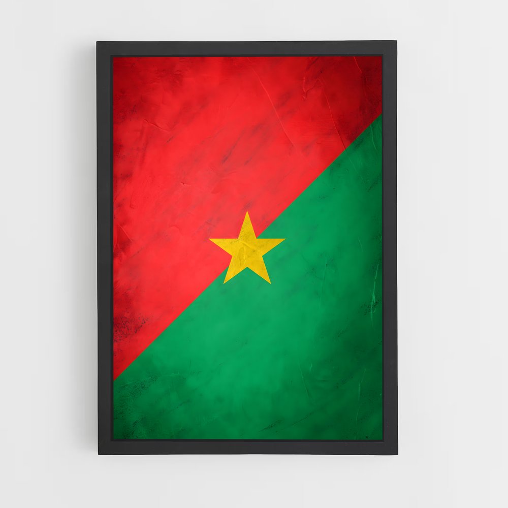 ap-burkina faso flag-1 cadre Noir