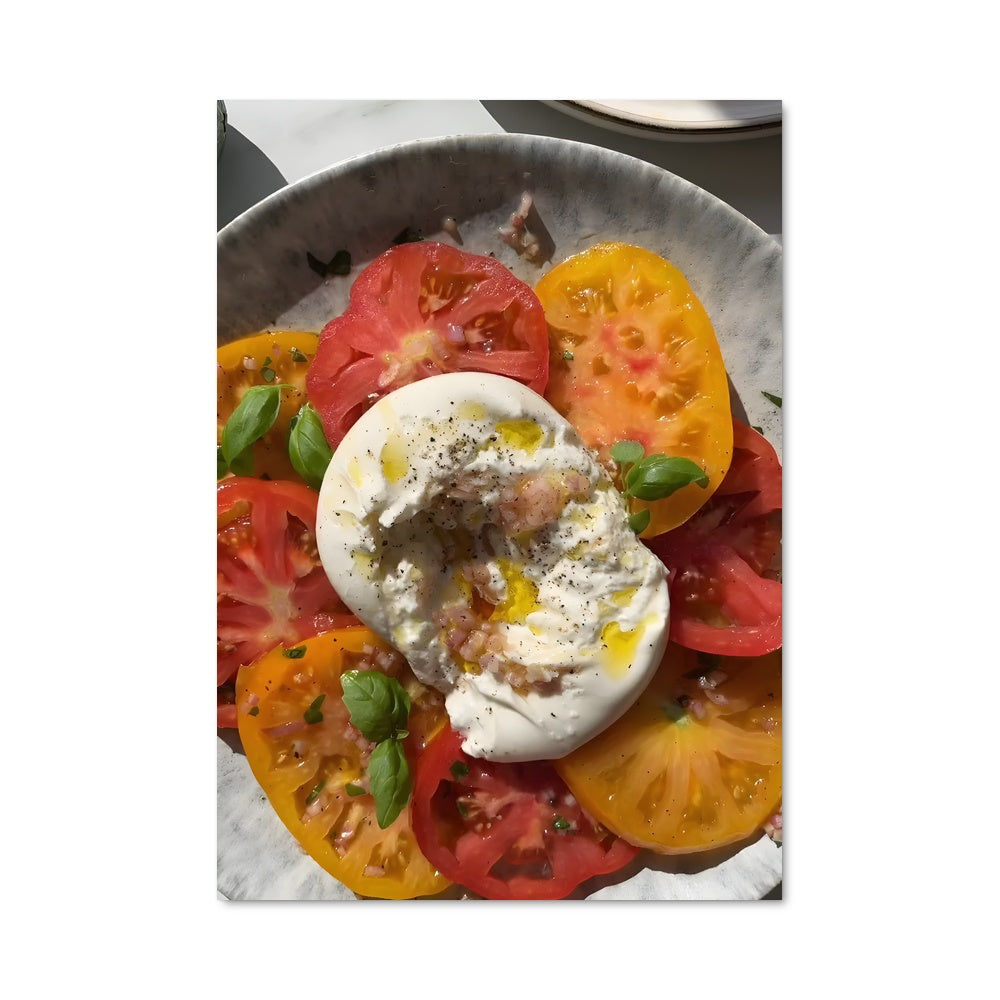 Poster Tomates et Burrata