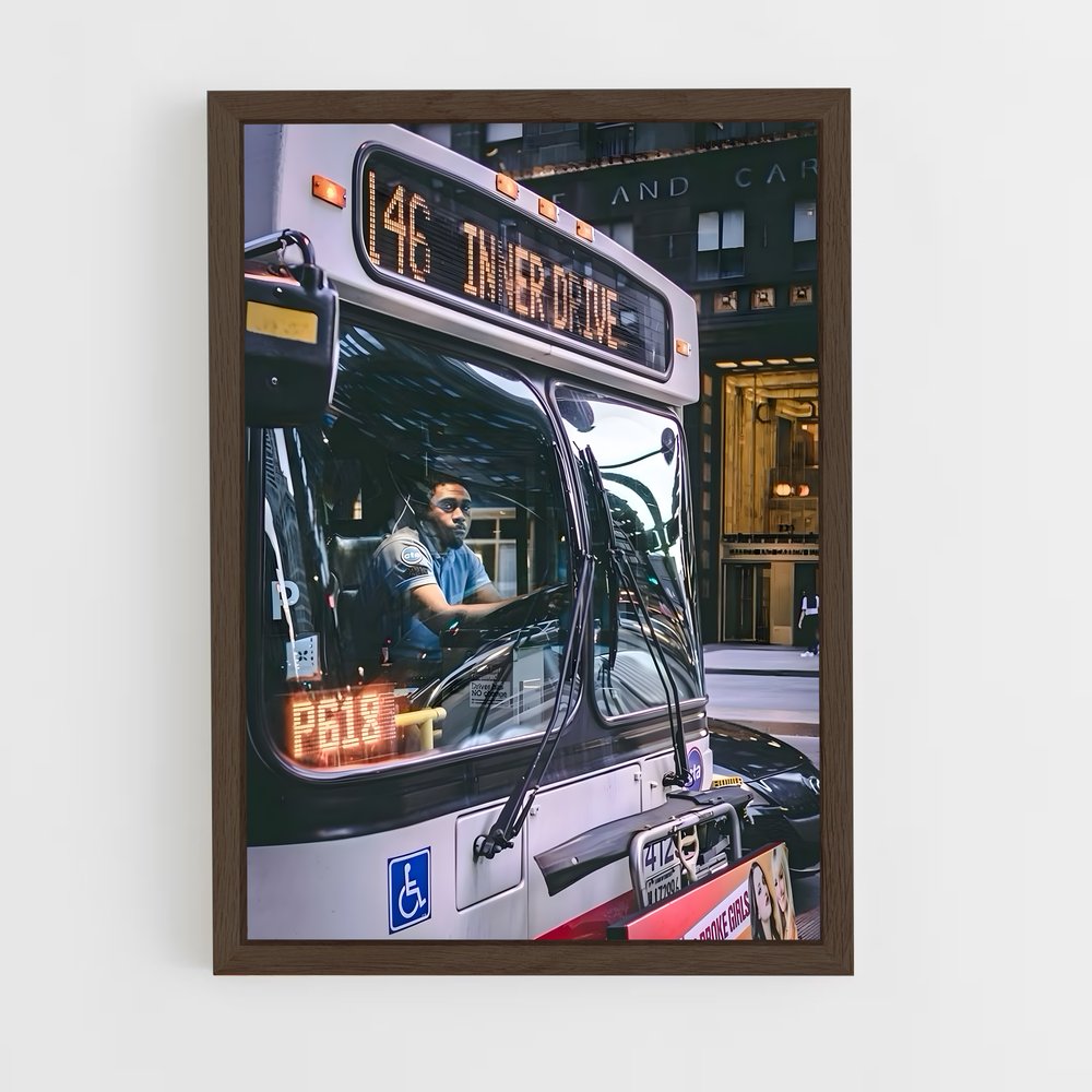 ap-bus driver-3 cadre Bois foncé