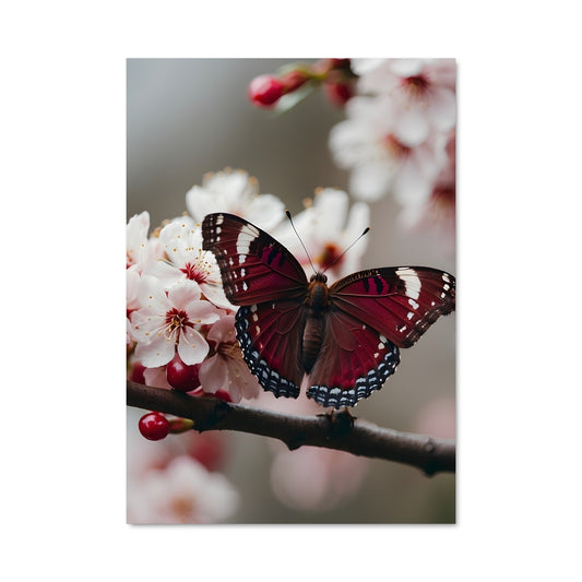 Poster Papillon Sakura