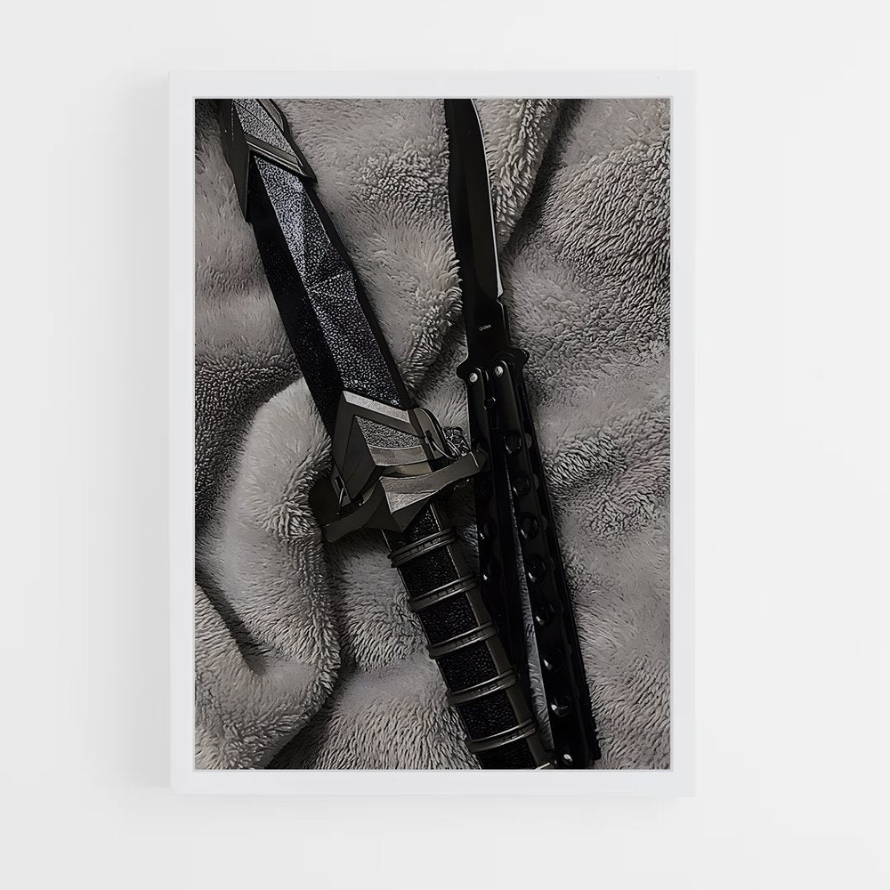 ap-butterfly knife-1 cadre Blanc