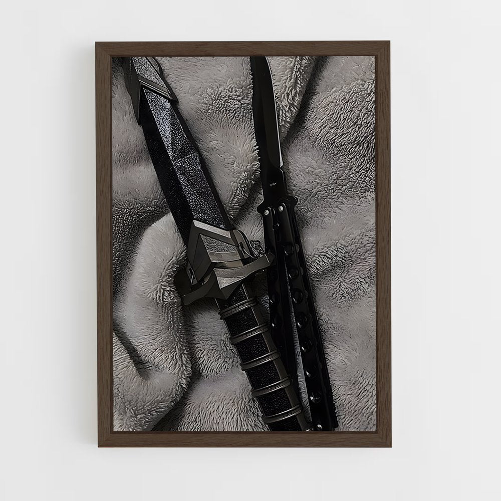 ap-butterfly knife-1 cadre Bois foncé