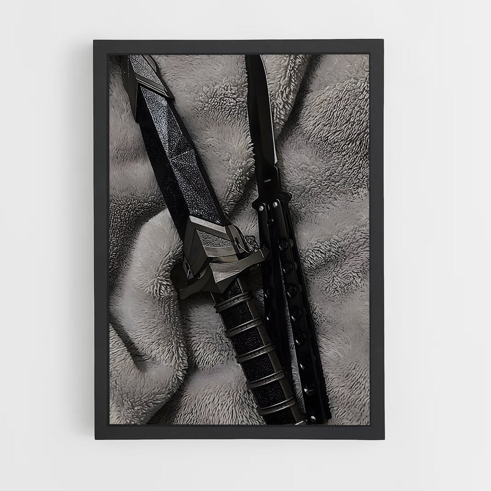ap-butterfly knife-1 cadre Noir