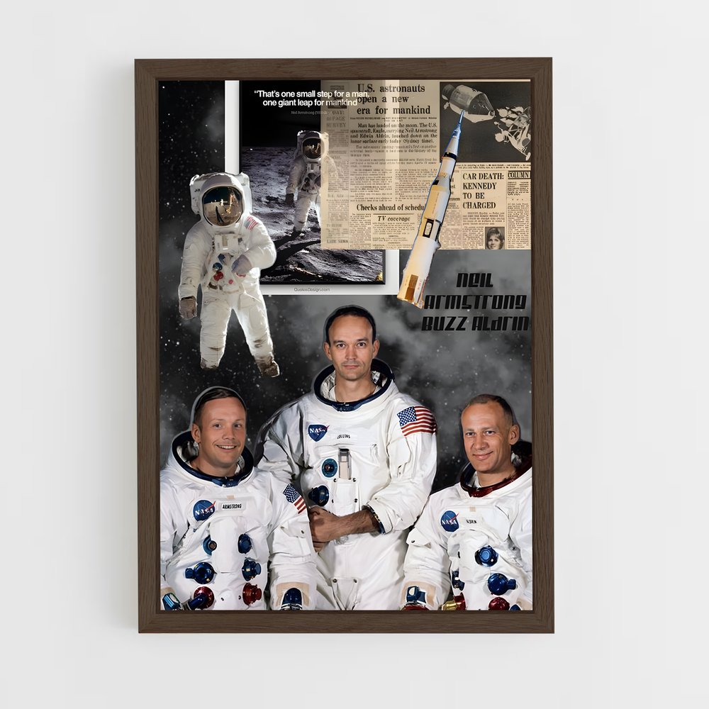 ap-buzz aldrin-1 cadre Bois foncé