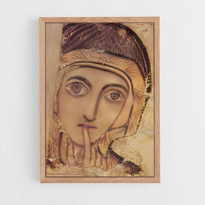 ap-byzantine icons-5 cadre Bois clair