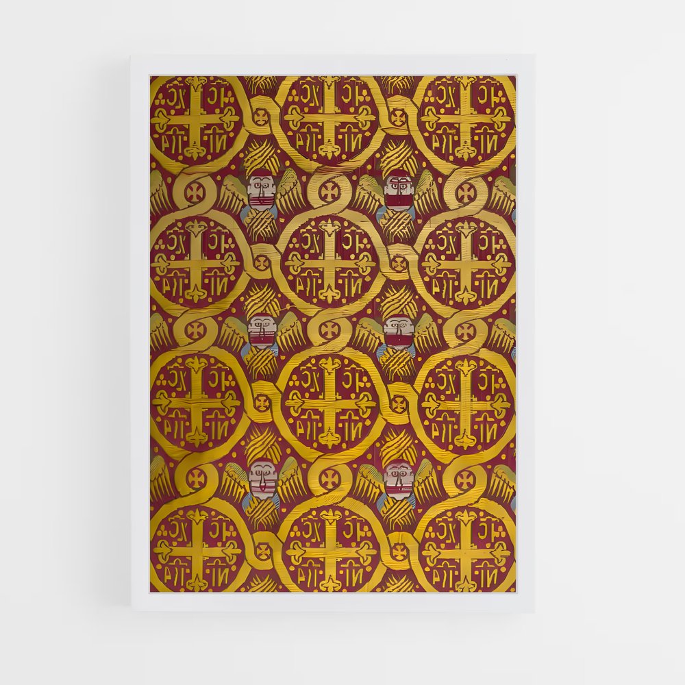 ap-byzantine patterns-2 cadre Blanc