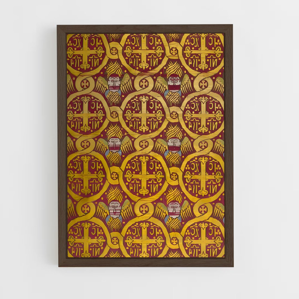 ap-byzantine patterns-2 cadre Bois foncé