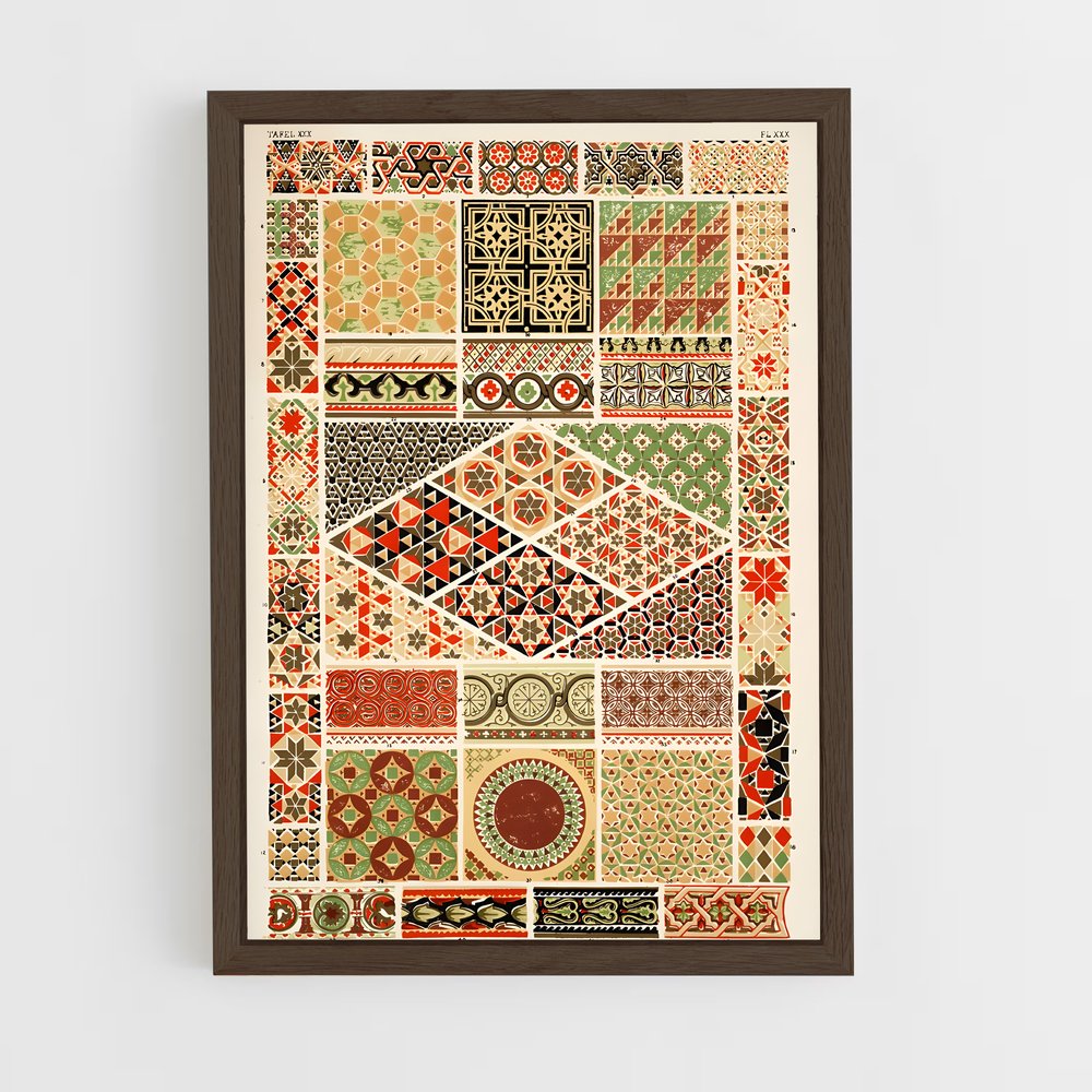 ap-byzantine patterns-3 cadre Bois foncé