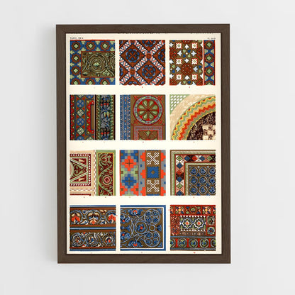 ap-byzantine patterns-5 cadre Bois foncé