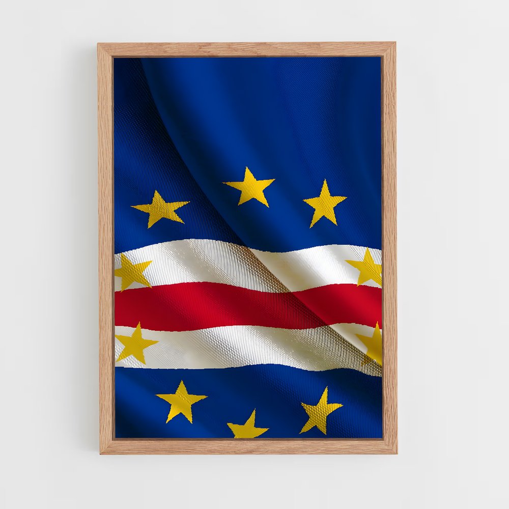 ap-cabo verde flag-1 cadre Bois clair
