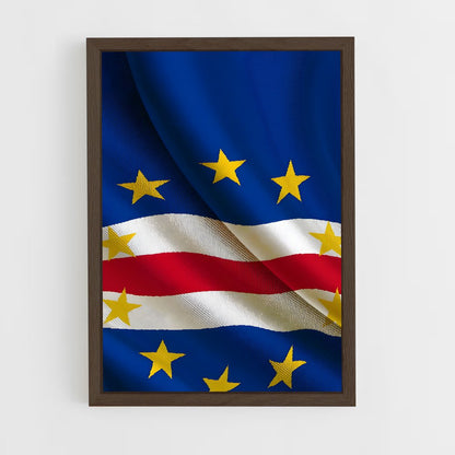 ap-cabo verde flag-1 cadre Bois foncé