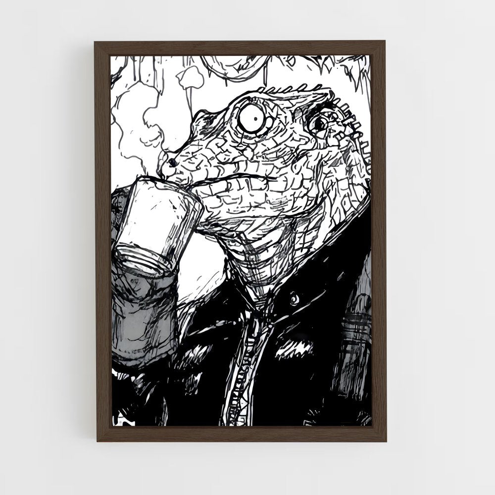ap-caiman-3 cadre Bois foncé