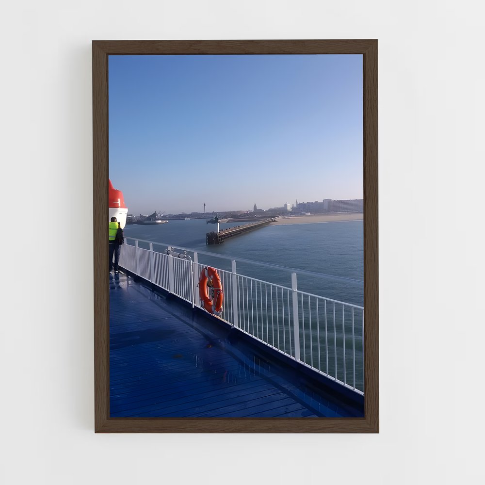 ap-calais dover ferry-1 cadre Bois foncé