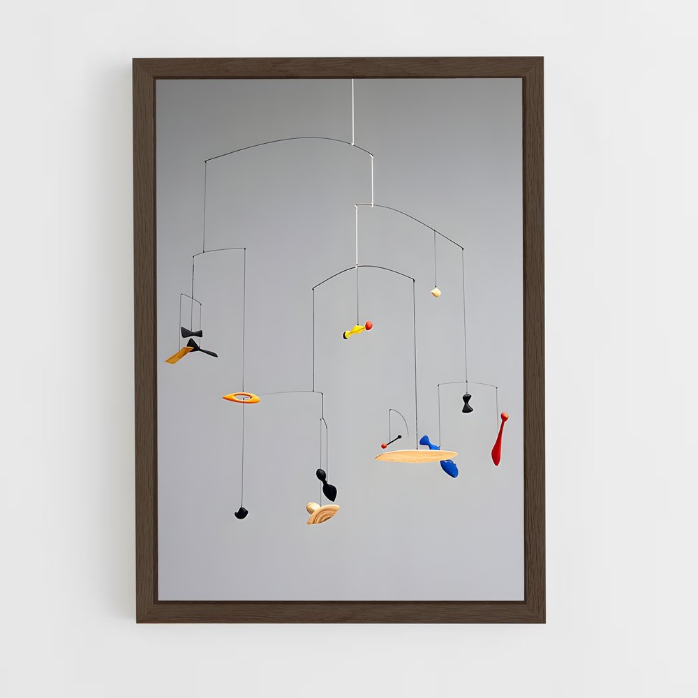 ap-calder stabiles-3 cadre Bois foncé