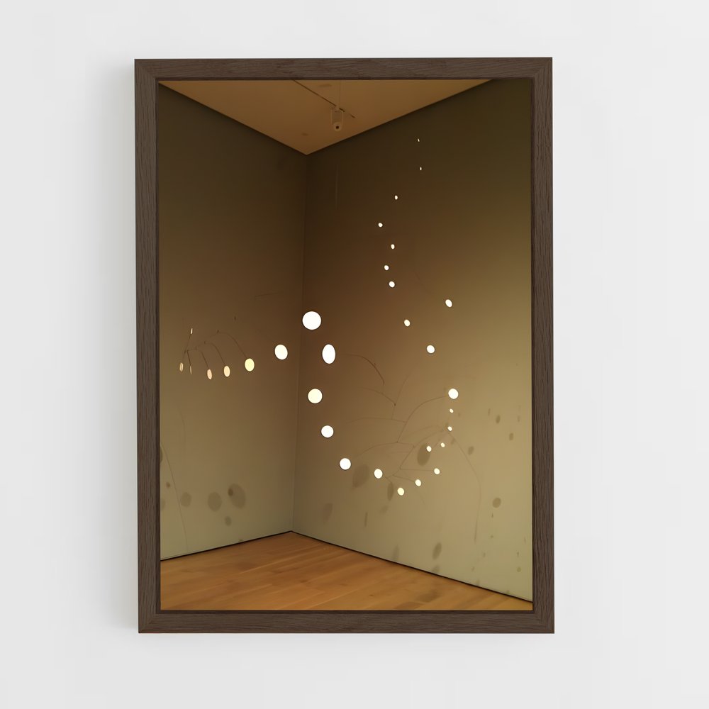 ap-calder stabiles-4 cadre Bois foncé