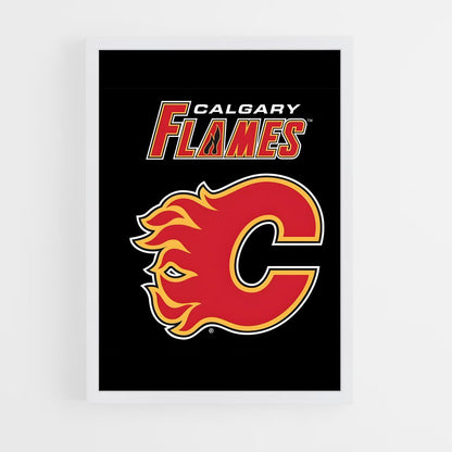 ap-calgary flames-3 cadre Blanc
