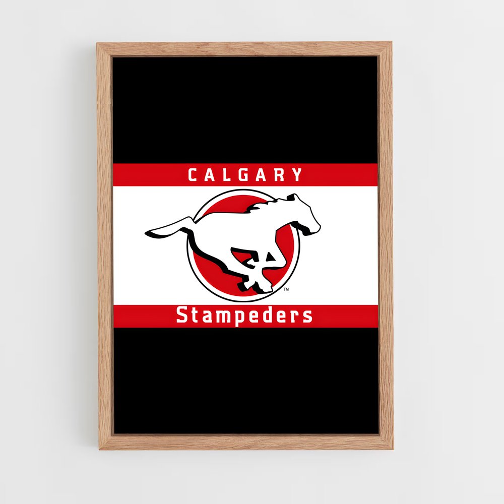 ap-calgary stampeders-4 cadre Bois clair