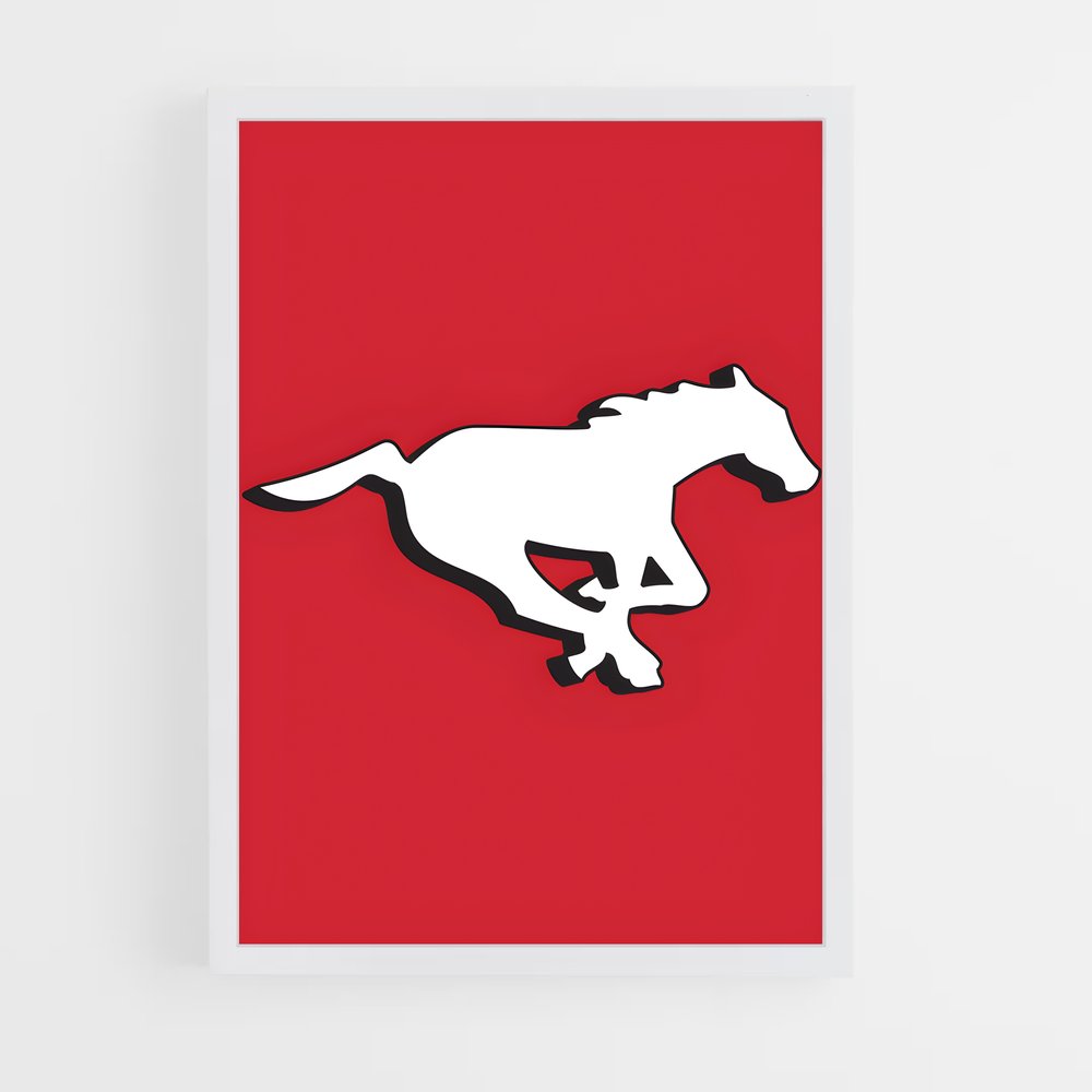 ap-calgary stampeders-5 cadre Blanc
