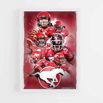 ap-calgary stampeders-7 cadre Blanc