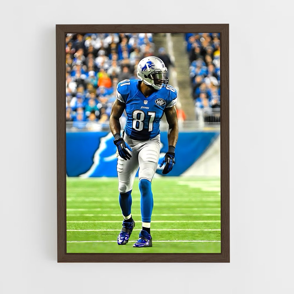 ap-calvin johnson-1 cadre Bois foncé